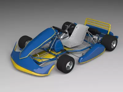 3d Kart go Free 3D model