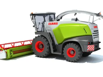 Claas Jaguar Combine Harvester 3D model