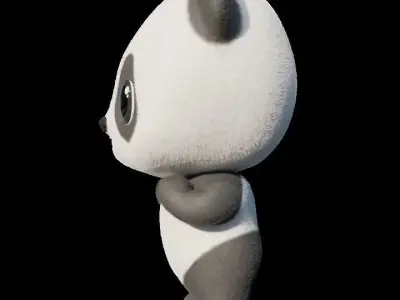 Cute Little Panda 3D model