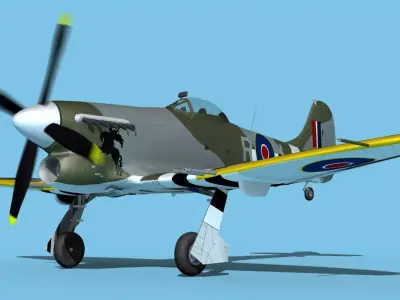 Hawker Hawker Tempest MK1 V15 3D model