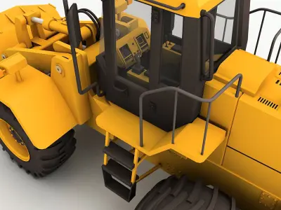 Wheel Loader 3D model 11