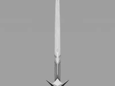 Paladins sword Low-poly 3D model