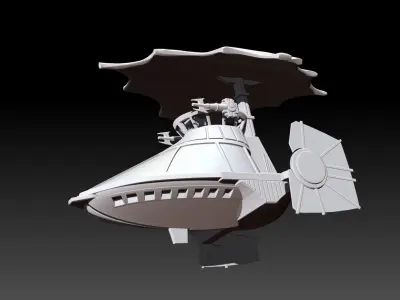 Mini Rig Skiff Vehicle 3D print model