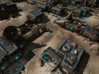 Isometric Survival Level Pack Low-poly 3D model