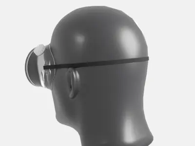 Safety Goggles Low-poly 3D model