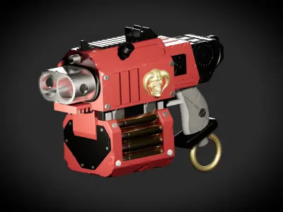 Bolter Sci-Fi Weapon 3D print model