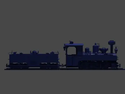 Steam Locomotive 3D model purchase