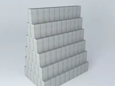 Cement Blocks  Free 3D model