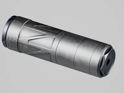 Energetic Armament Vox K2 Suppressor Low-poly 3D model