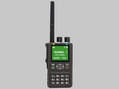 Walkie-Talkie Low-Poly Low-poly 3D model buy