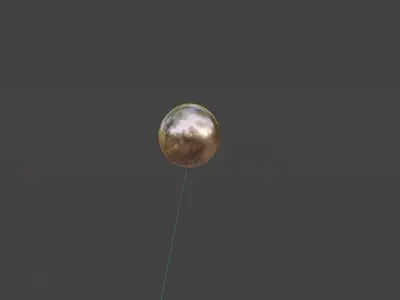Copper-Gold Bullet Free low-poly 3D model