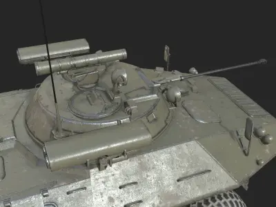 5 coatings of Russian BTR-90 BTR90 Armored personnel carrier APC Low-poly 3D model
