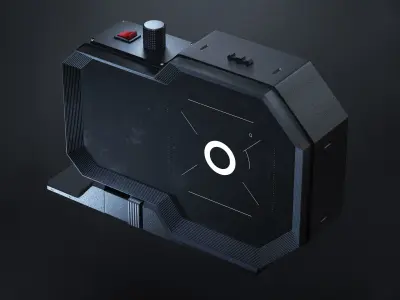25 Hard Surface Sub-D Scifi Cockpit Instruments 3D model