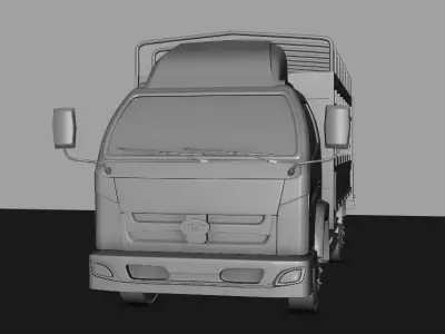 Truck model with cage 3D model