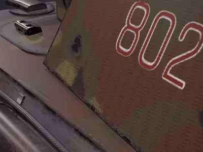 PZV Panther Tank 3D model