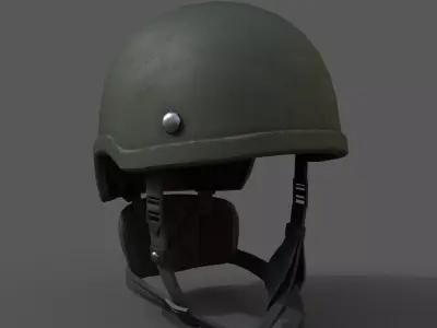 Helmet military Scifi very  Low-poly 3D model