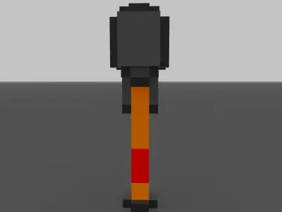 Hammer lego brick Low-poly 3D model