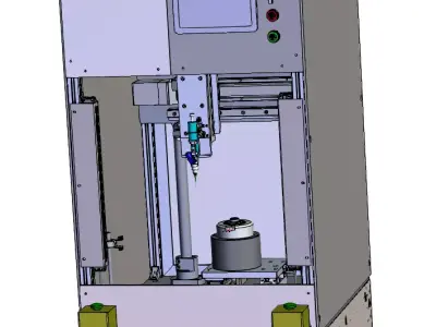 Plastic-Sealed Motor Gluing Machine 3D model