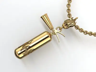 fire extinguisher pendant 3D print model