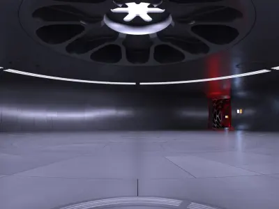 Sci-fi Interior 17 - Nuclear Power Station 3D model