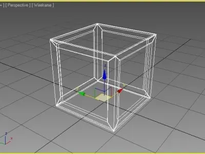 Crate 2 Wooden Low-poly 3D model
