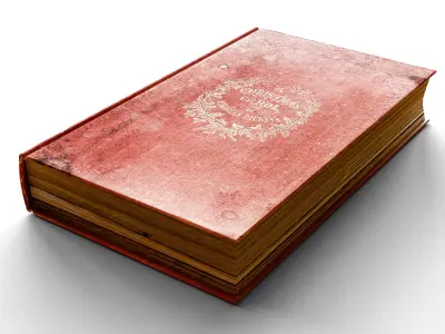 A Christmas Carol Book Cover 3D model