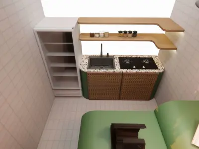 Booth Store 1 3D model