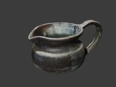 Milk pitcher Low-poly 3D model