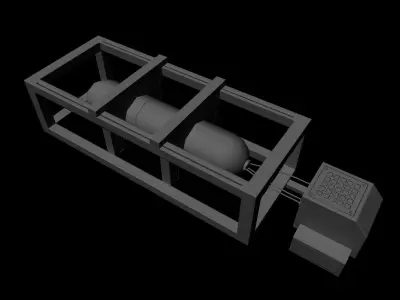 Sci-Fi Asset Low-poly 3D model shop