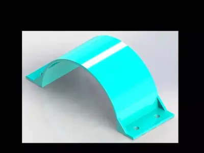 DN400 PVC Clamp 3D model