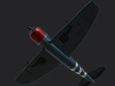 P47 Thunderbolt Aircraft 3D model