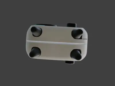 Retro Radio 3D Model Vintage Electronic Device Low-poly 3D model