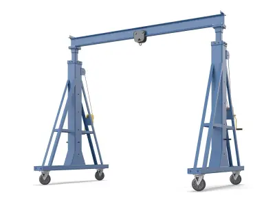 Mobile Gantry Frame Blue 3D model