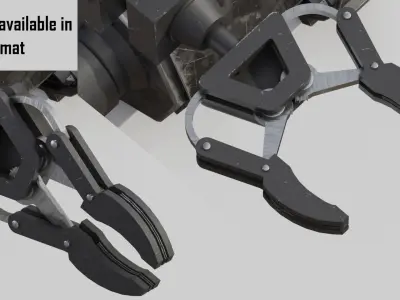 Bomb disposal EOD wheelbarrow robot 3D model