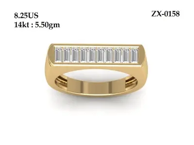 Wedding Ring  3D print model 179