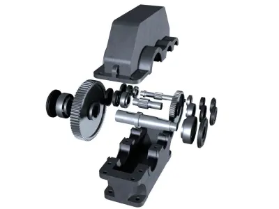 Mechanical gearbox 1ts2u-160 3D model