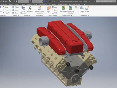 V12 Engine Gasoline Ignition 3D Models 3D model