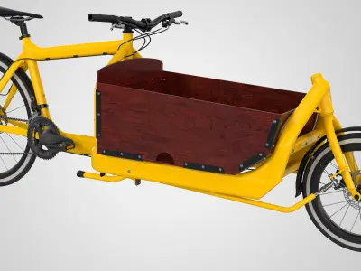 Cargo Bike with Box 3D model