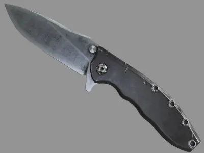 Jackknife Low-poly 3D model