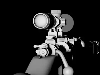Kar98k two rifles 3D model