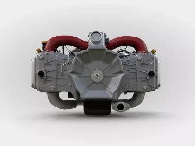 Subaru Boxer Engine 3D model
