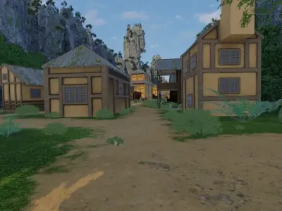 Mountain Village 3D model