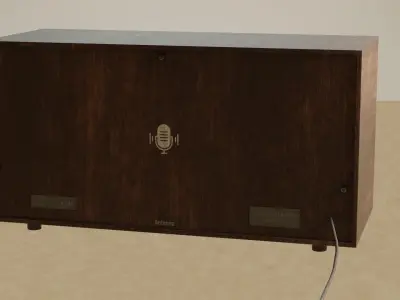 Vintage Radio 3D Model - Low poly Low-poly 3D model