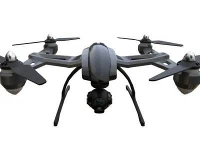 PBR QUADCOPTER DRONE Low-poly 3D model