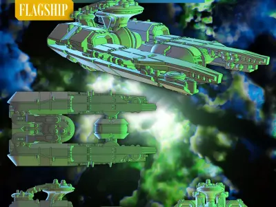 CUSTOM FACTION SHIPS for Twilight Imperium Naaz Rokha Alliance 3D print model
