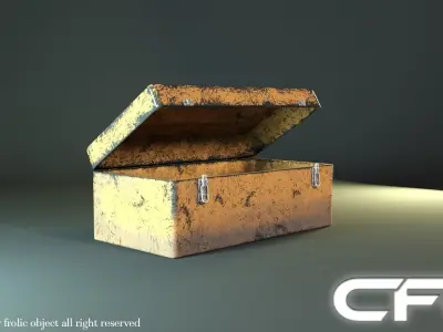 Chest cfo Low-poly 3D model