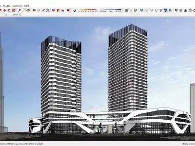 Sketchup Commercial Complex M5 3D model
