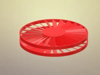 Flying fan toy Free 3D model