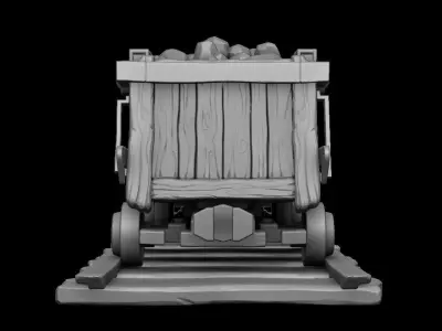 Mining wagon 3D print model