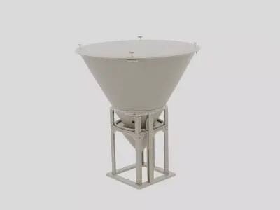 Industrial Factory Material Hopper for 3D print 3D model